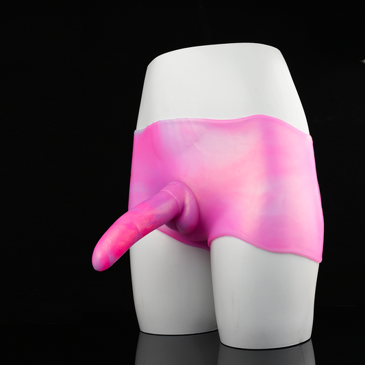 Braguitas consolador de fantasía con correa y curvas realistas - Juguetes sexuales lésbicos de estética curva