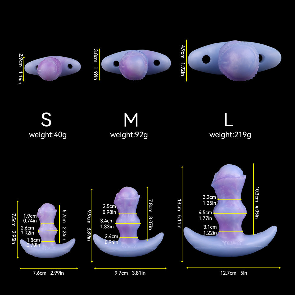 Fox Fantasy Vibrating Anal Dildo Butt Plug –Thrusting Silicone Female Masturbation Sex Toys