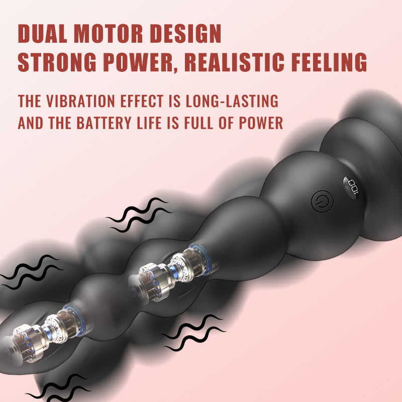 Anal Beads Vibrating Butt plug - Remote Control Vibrator Sex Toys for Women Men