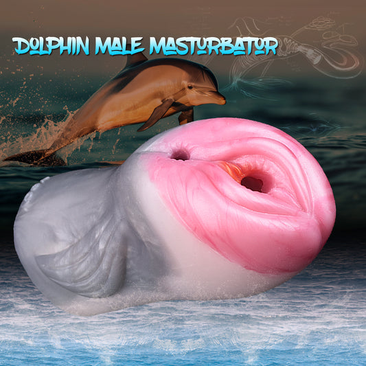 Masturbador masculino con masaje de pene Oceanic Element: vagina de bolsillo inspirada en delfines
