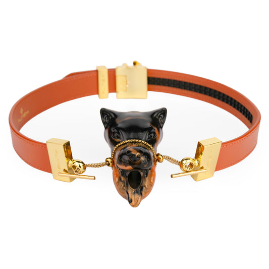 Mordaza de bola con cabeza de lobo Wild Temptation – Juguetes sexuales BDSM de fantasía LustBond