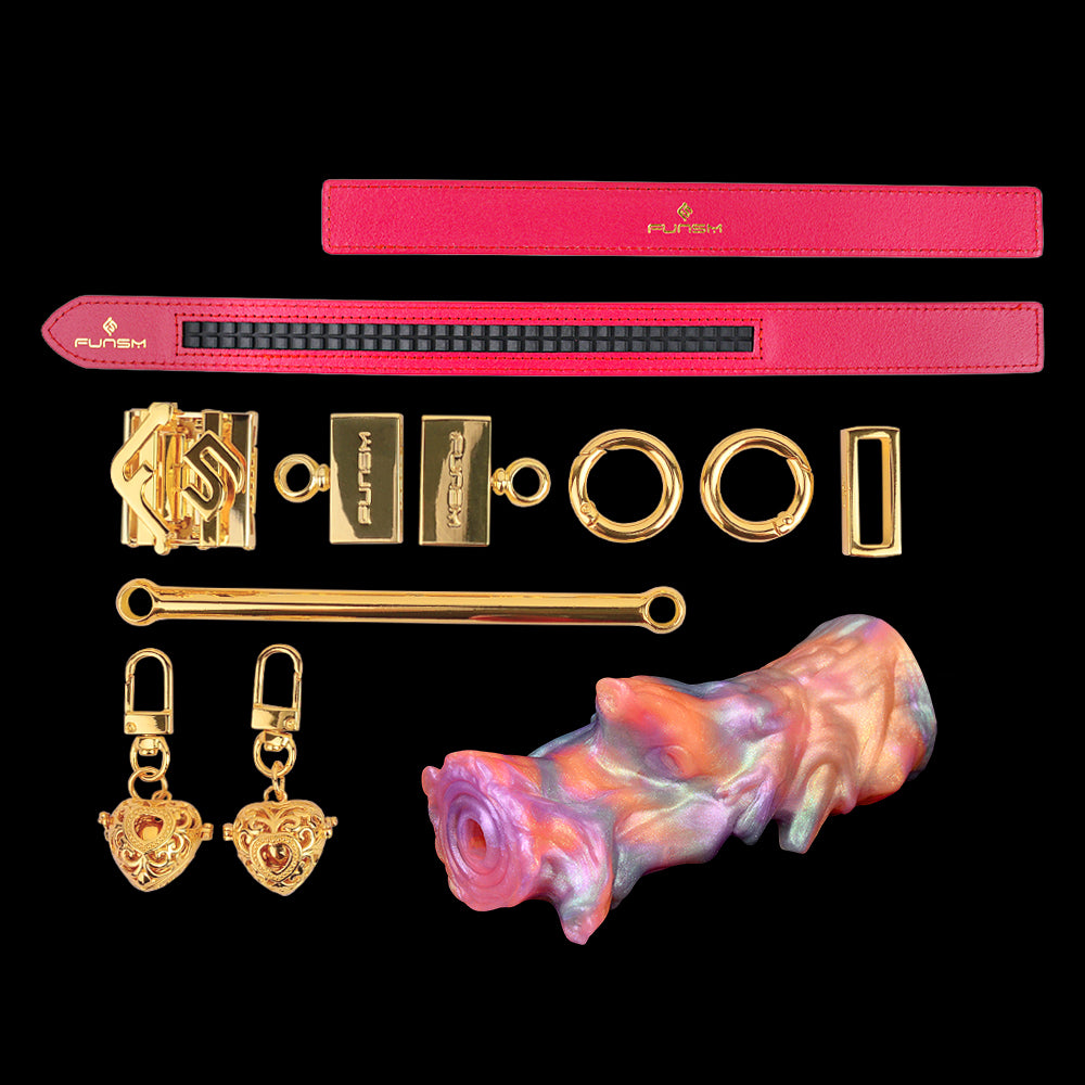 Strap-On Horizontal Ball Gag BDSM Kit – Couple Sex Toys for Performing Extreme Restraints Bondage