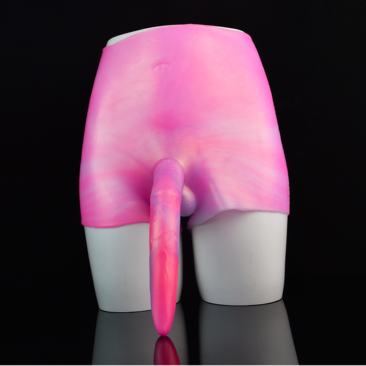 Consolador con correa lésbica de fantasía - Bragas de silicona de cintura alta, juguete sexual para mujeres