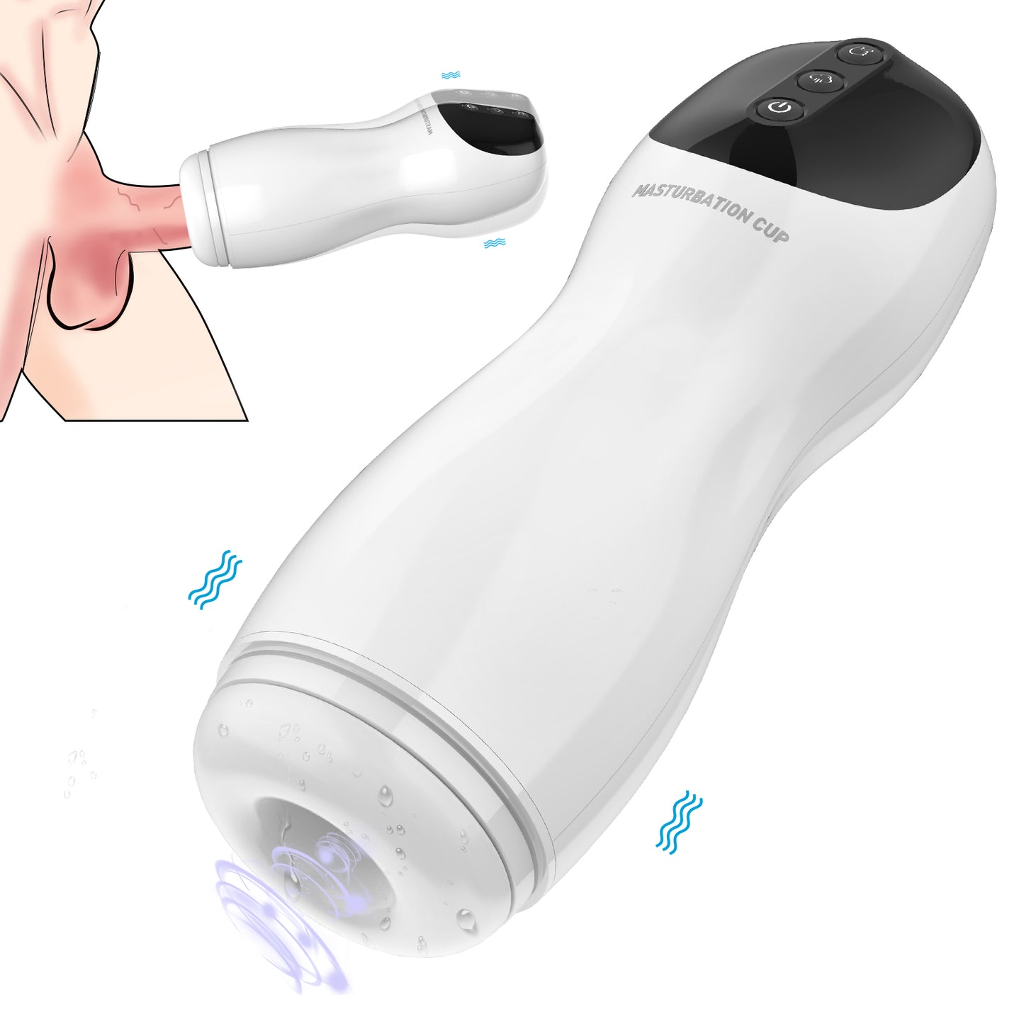 LustBond Smart AI Stroker – Intelligent Heating & Revolutionary Pleasure Experience