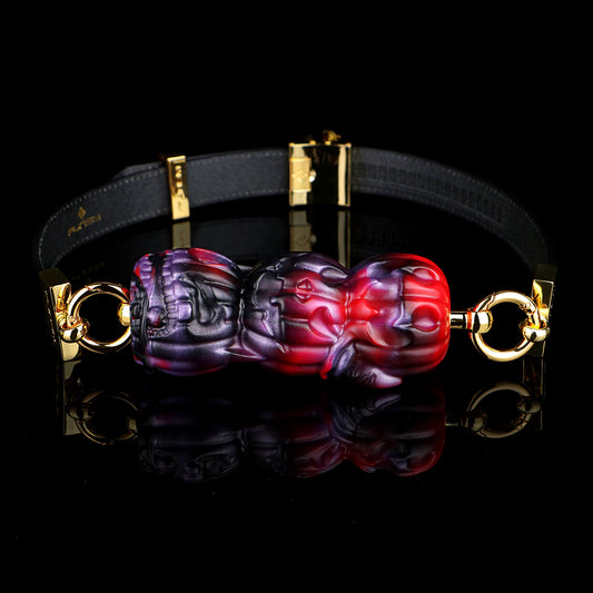 Mordaza de bola vertical con forma de calabaza: el mejor juguete sexual sensual para Halloween