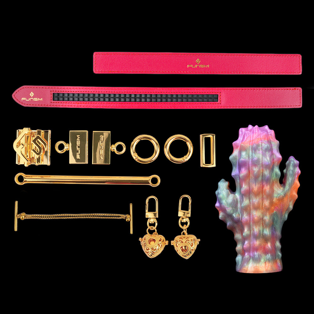 Cactus-Inspired Horizontal Strap-On Ballgag Oral Plug – Silicone BDSM Toy for Bondage and Fantasy Play