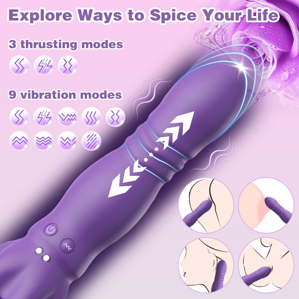 Thrusting Vibrators Didlo Masturbator Cup - Multi-Functional Sex Toys