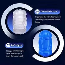 Dual-Handle Auto Stroker – Smart Voice-Interactive Vibrating Masterbation Toys for Men