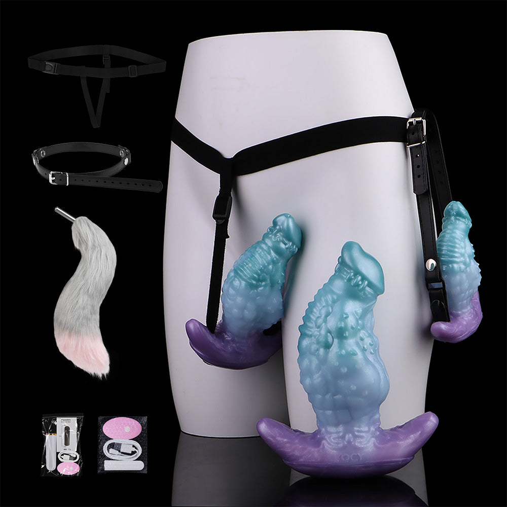 Monsterdildo Vibrating Bullet Butt Plug – Remote-Controlled Strap-on Harness Anal Sex Toys