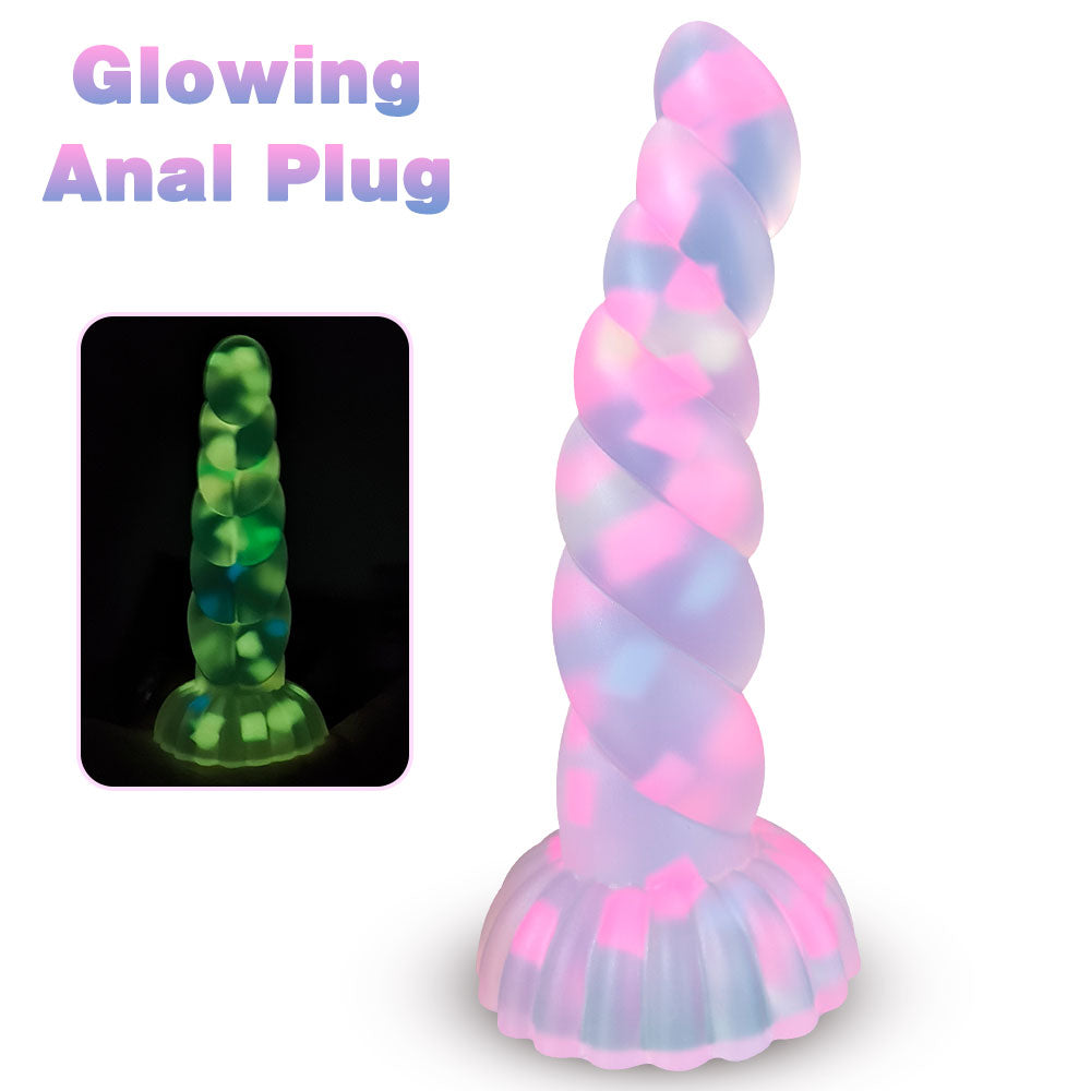 Silicone Anal Dildo Plug – Fantasy Glowing in the Dark Female Sex Toy