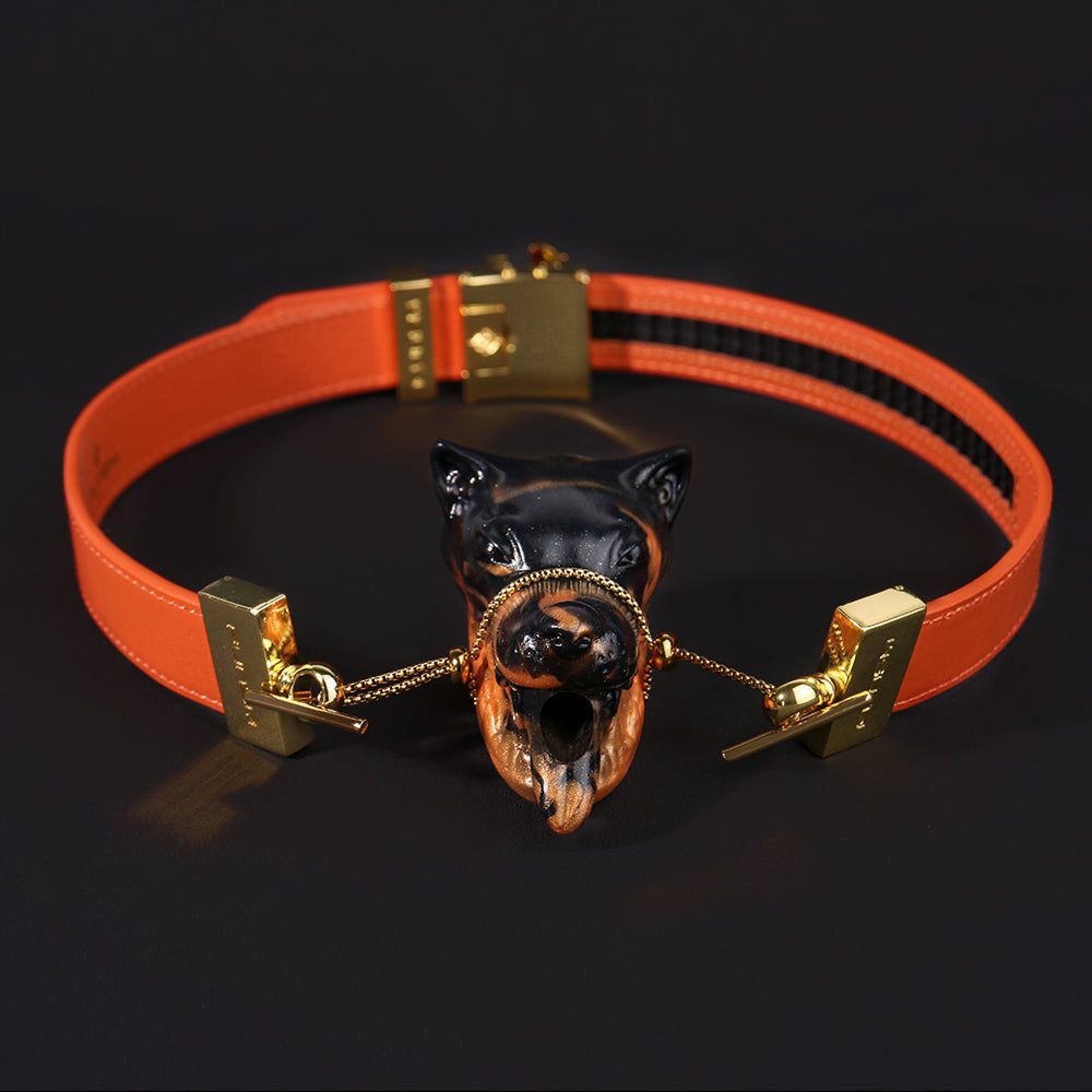 Wild Temptation Wolf Head Ball Gag – LustBond Fantasy Restraint BDSM Sex Toys