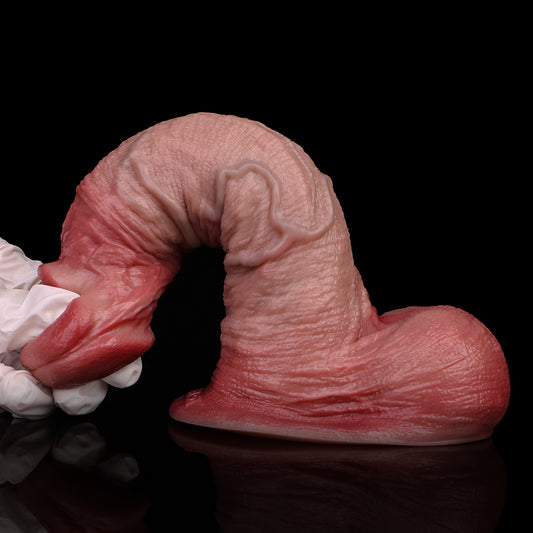 Consolador anal realista con cicatrices: juguete sexual femenino de silicona con textura de vena detallada