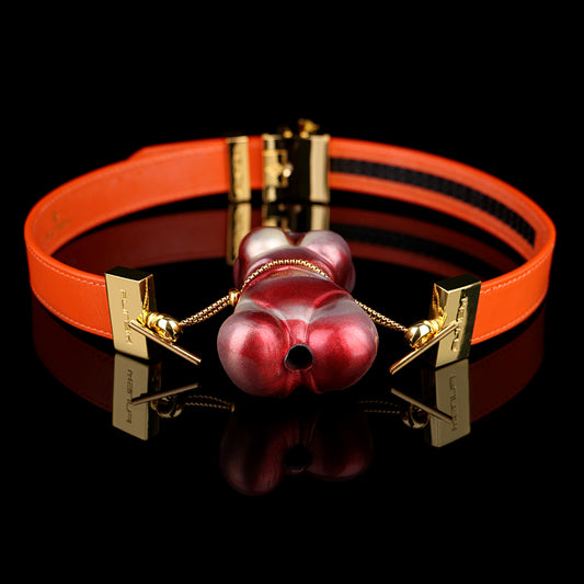 Mordaza de bola de fantasía vertical – Kit BDSM de silicona con ataduras extremas, juguetes sexuales femeninos