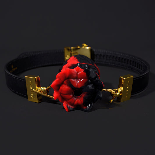 Mordaza vertical con forma de capullo - Juguetes sexuales BDSM de fantasía para ataduras profundas de bondage