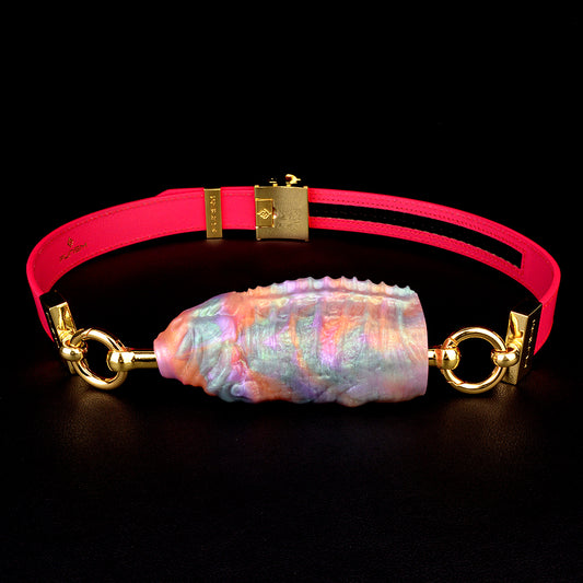 Mordaza de bola horizontal con forma de pez: juguete sexual bondage de silicona neón para juegos BDSM extremos