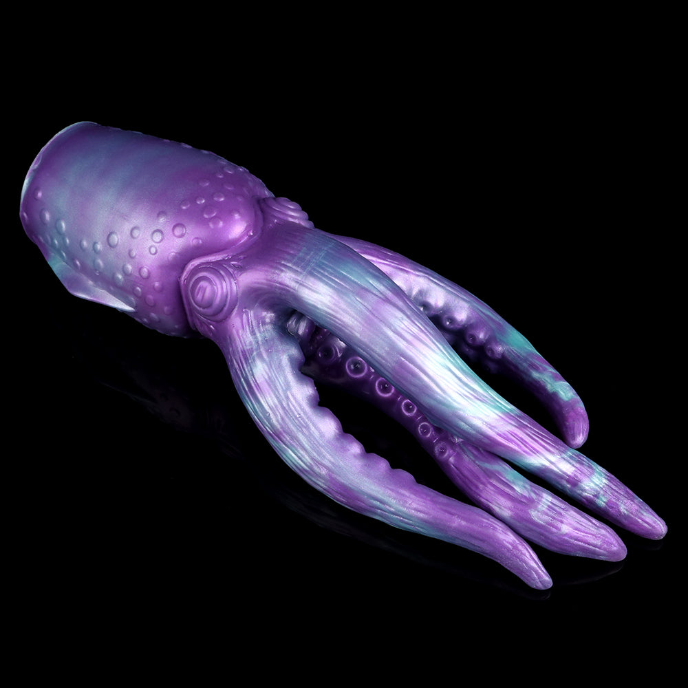 Consolador de bolsillo con tentáculos vaginales de doble acción: copa de masturbación suave con forma de pulpo realista para hombres y parejas homosexuales.