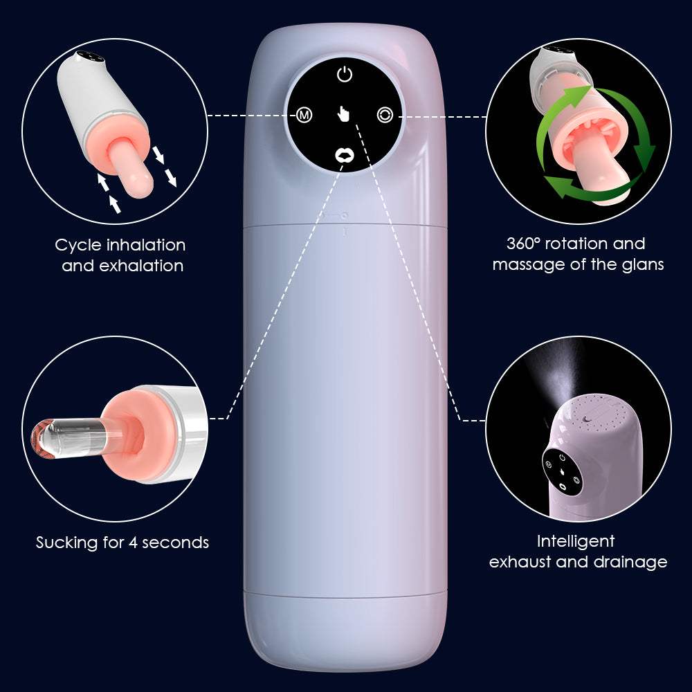 Smart Shower Stroker – 360° Rotation & Suction for an Immersive Pleasure Experience