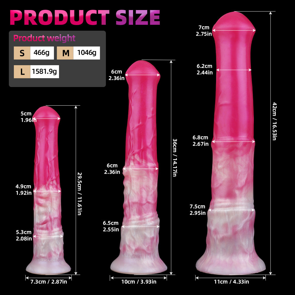 Pink Squirting Fantasy Horse Cock – Simulated Ejaculation for Female Vaginal Masturbation
