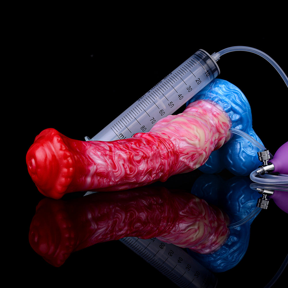 Consolador inflable con correa que rocía agua: diseño innovador y una experiencia impactante