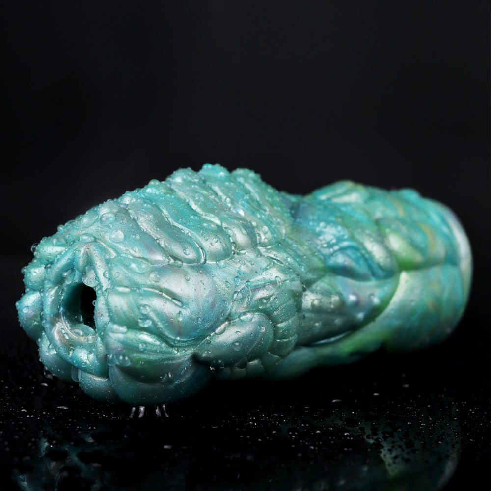 Fantasy Pocket Pussy Masturbation Cup - Blue-Green Realistic Vagina Sex Toys for Man