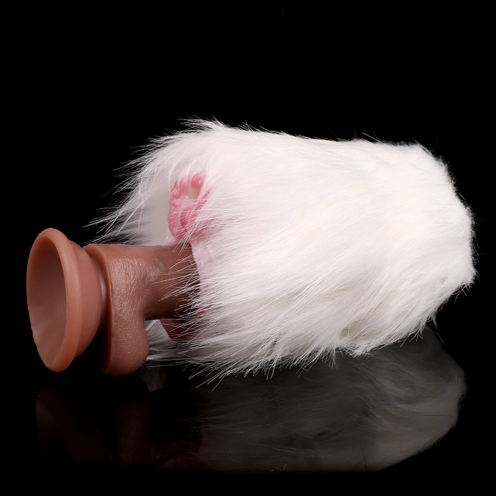 White Horse Fur Pocket Pussy – Plush Masturbation Sex Toys