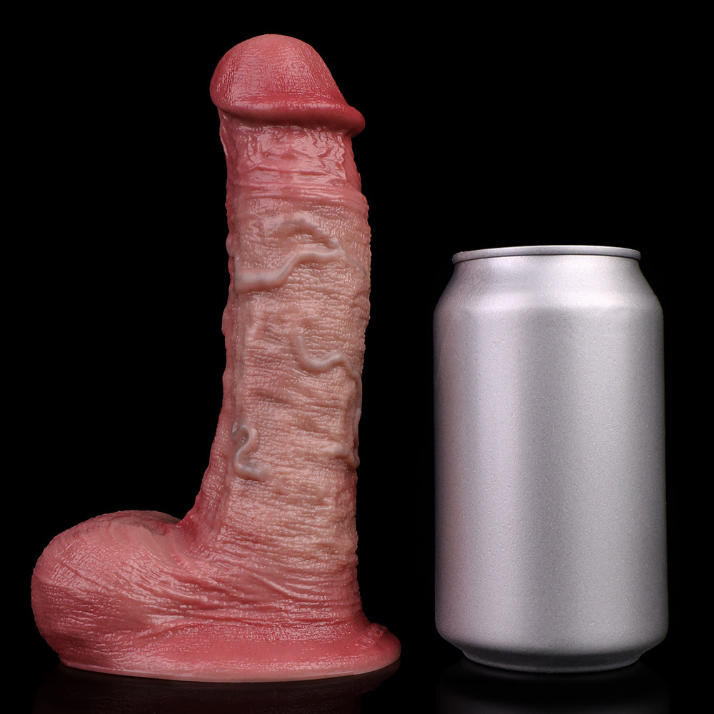 Scarred Realistic Dildo - Detailed Vein Texture Silicone Anal Sex Toy