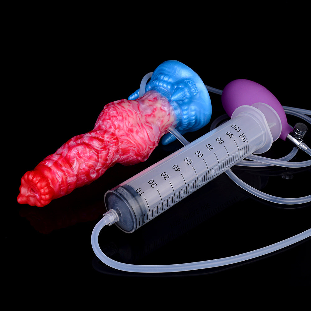 Portable Squirting Inflating Anal Dildo — Compact and Powerful Female Sex Toy