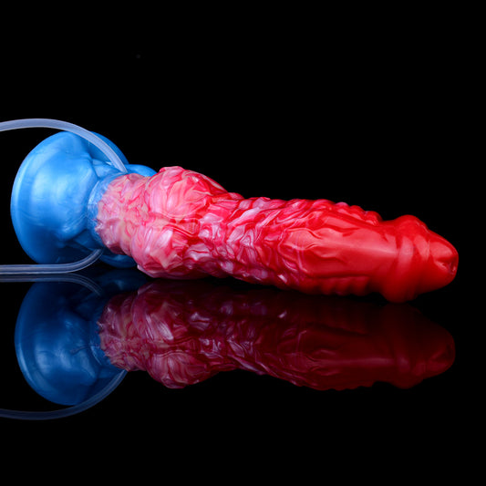 Consolador inflable vaginal insertable: experiencia de doble estimulación con función de eyaculación.