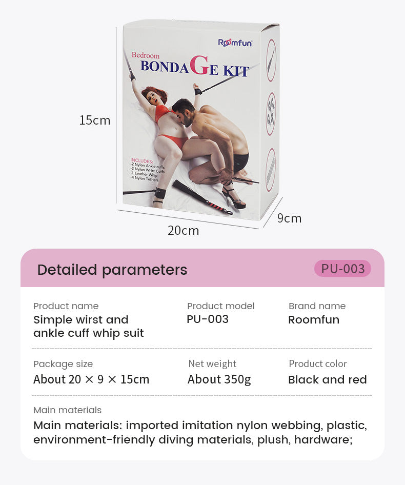 Pleasure Bondage Bed BDSM Set – Limits of Sex Toys for Men Women