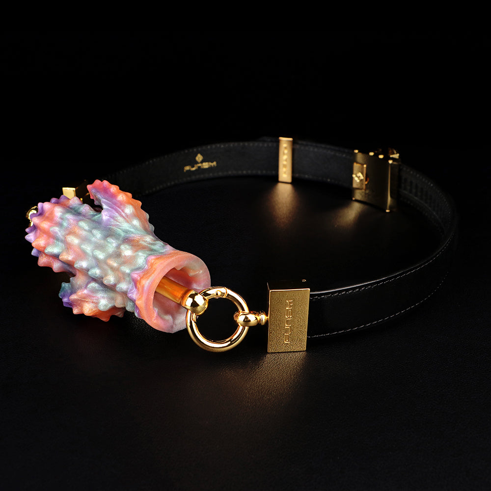 Cactus-Inspired Horizontal Strap-On Ballgag Oral Plug – Silicone BDSM Toy for Bondage and Fantasy Play
