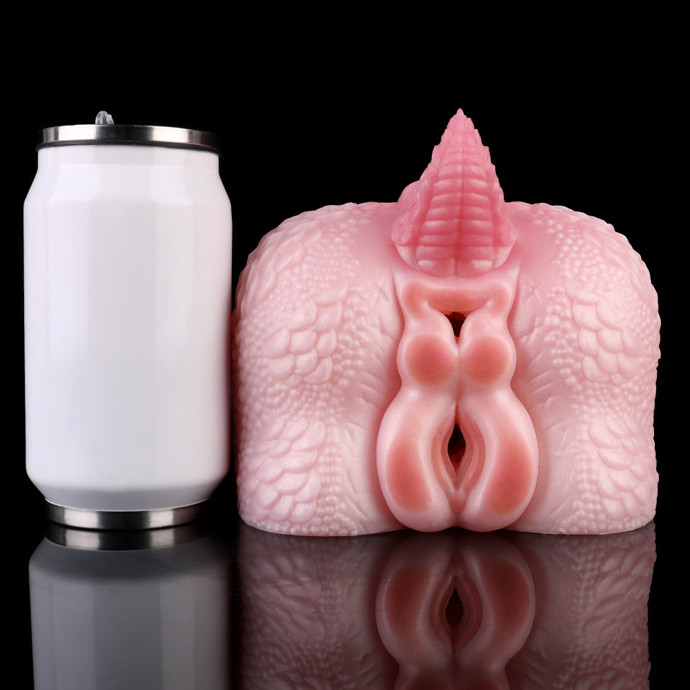 Fantasy Dual-Channel Dragon Butt Pocket Pussy - Insertion Penis Massager Male Stroker Toy