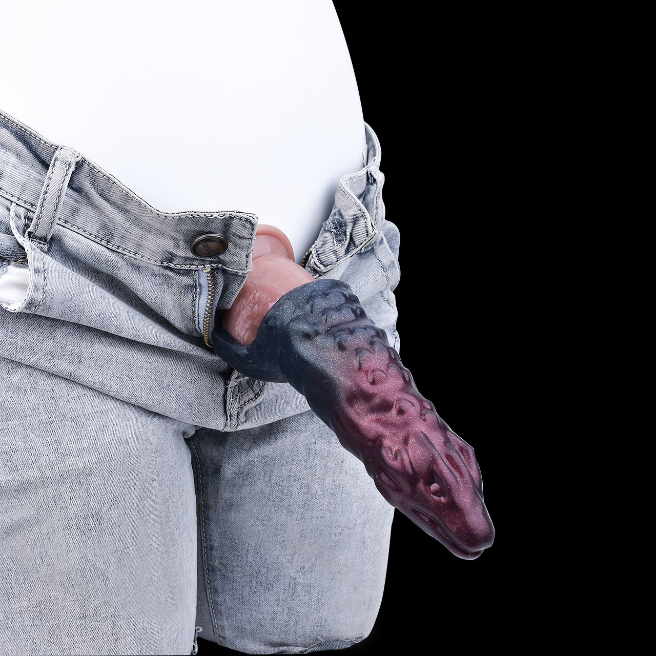 Thick Silicone 5.5 inch Penic Sleeve - Support Creates Cock Extender Male Toys