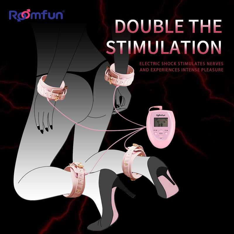 Leather BDSM Kit - Ruined Orgasm Restraint Bondage Sex Toys for Women
