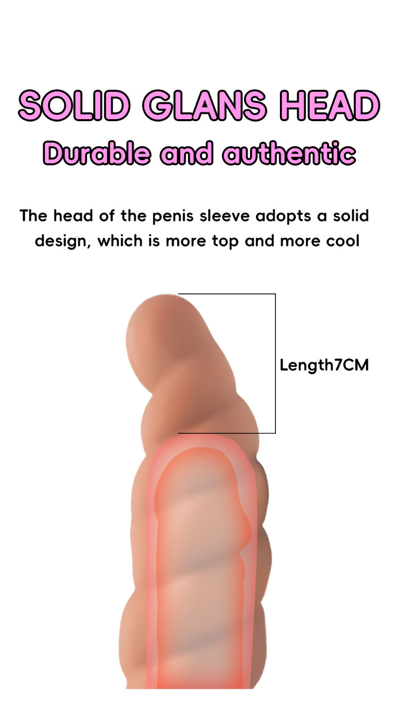 Spiral Penis Sleeve — Innovative Texture Design, Stimulating Sensory Sex Toy
