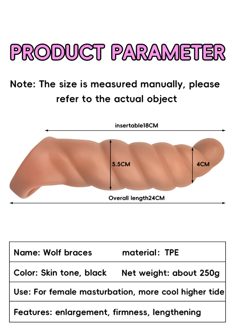 Spiral Penis Sleeve — Innovative Texture Design, Stimulating Sensory Sex Toy
