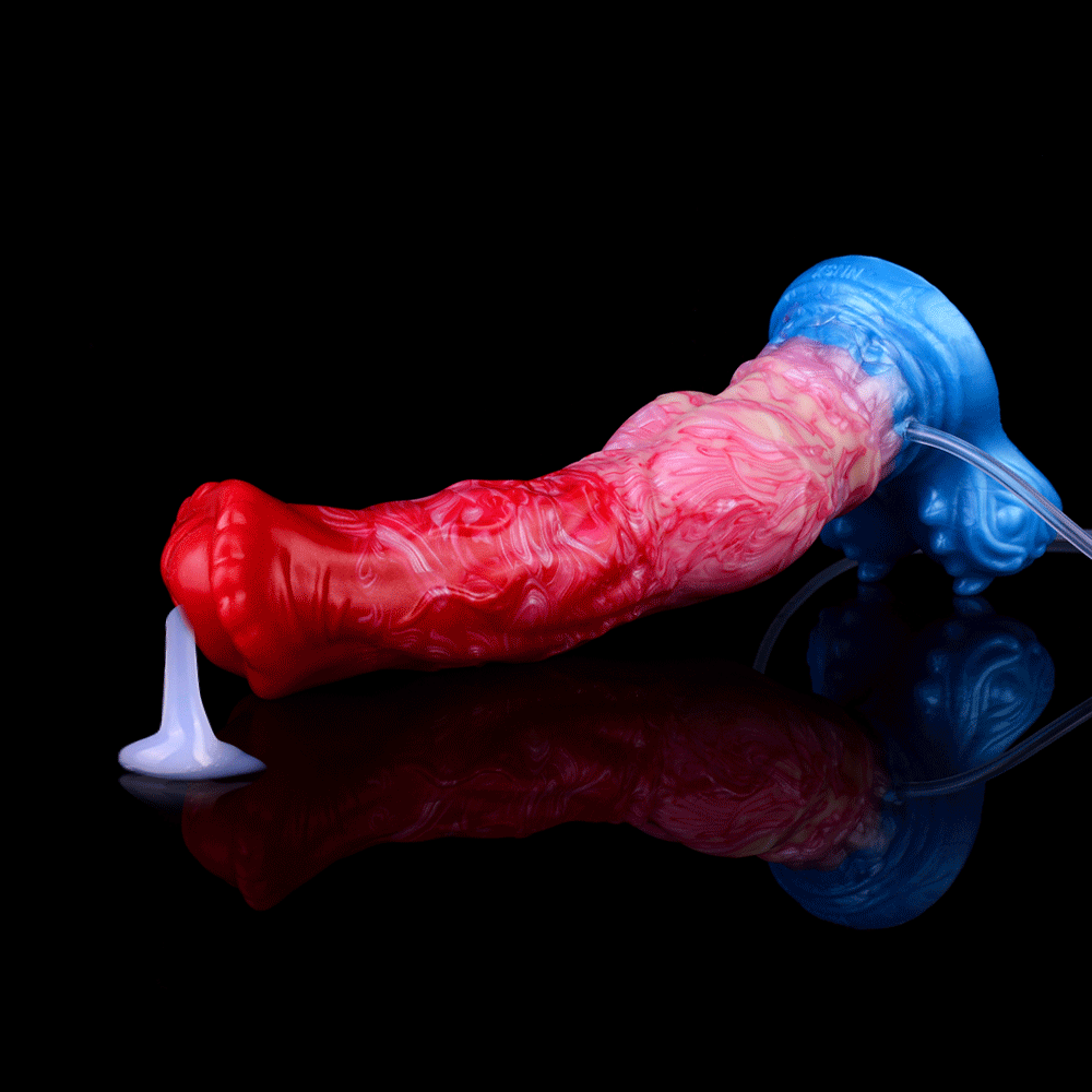 Water-Spraying and Inflating Giant Testicle Dildo — Ultimate Fantasy Sex Toy