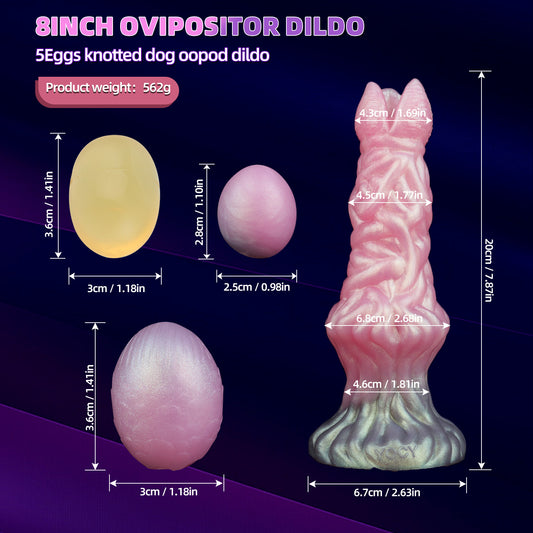 Consolador ovipositor Pandora - Tapón anal - Juguete sexual de silicona para mujeres con ventosa