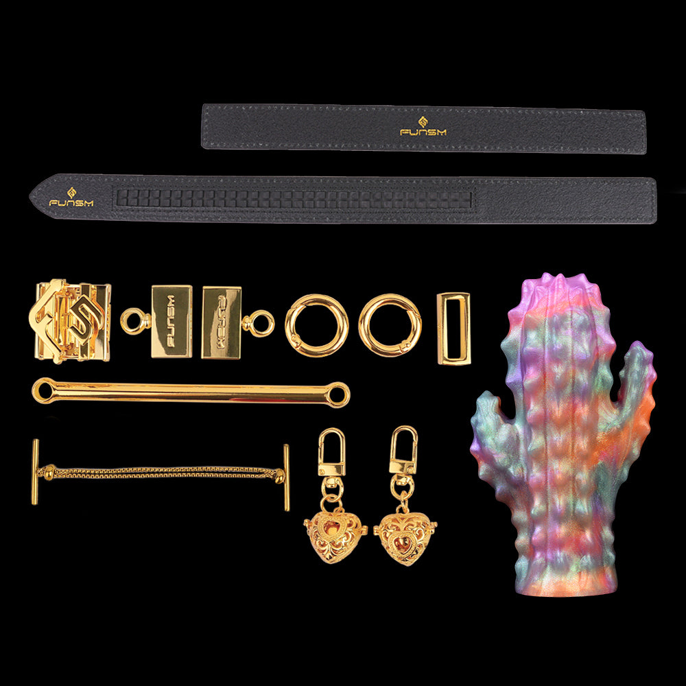 Cactus-Inspired Horizontal Strap-On Ballgag Oral Plug – Silicone BDSM Toy for Bondage and Fantasy Play