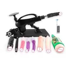 Big Flare Base BDSM Thrusting Sex Machine – Realistic Dildo Stroker Set