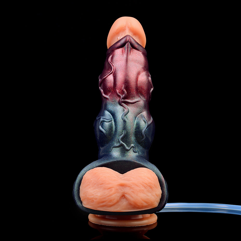 Silicone Dildo Penis Sleeve — Fantasty Squirting Cock Extender Sex Toys for Man