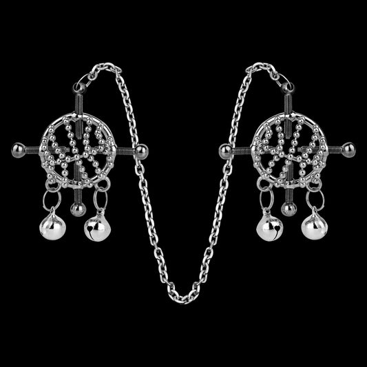 Kit de bondage con pinzas para pezones de metal – Juguetes sexuales para orgasmos forzados con restricciones extremas