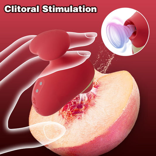 Succionador de pezones y vibrador de clítoris – Rojo, multifrecuencia, juguetes sexuales para masturbación femenina