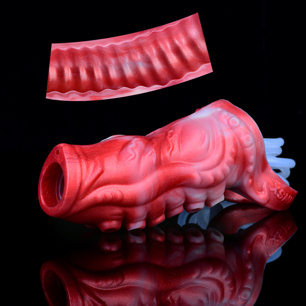 Tentacle Fantasy Penis Sleeve Sheath – Squirting Hollow Cocksleeve Male Sex Toys