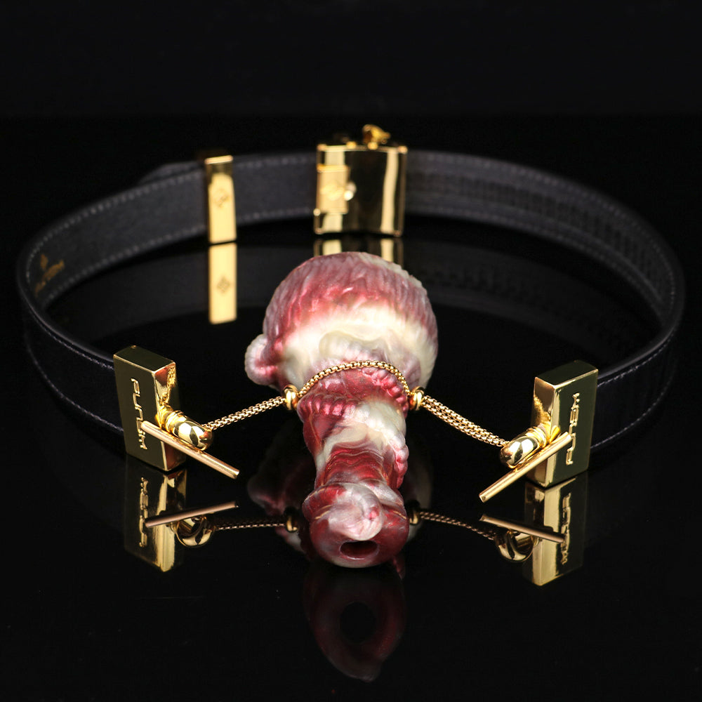 Vertical Dildo Ball Gag — Sex Restraints Silicone Bondage Kit Women Sexual Toy