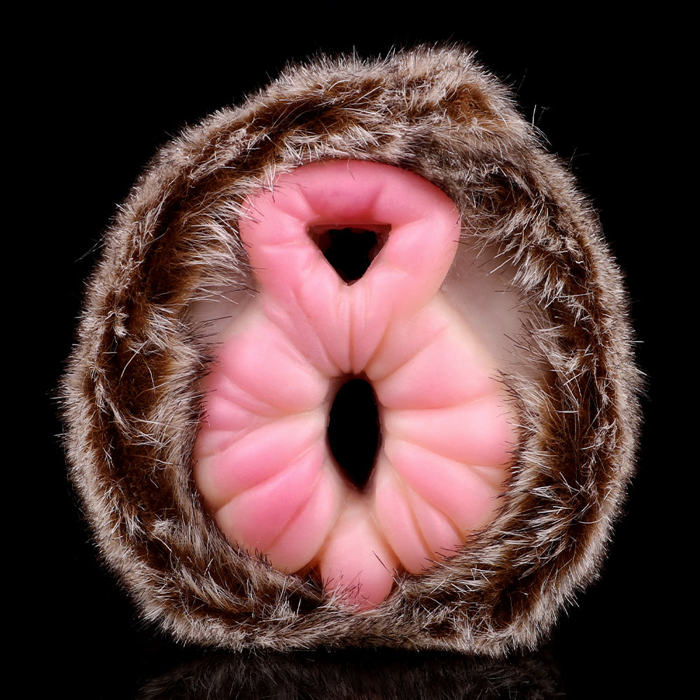 Realistic Bionic Dual-Channel Pocket Pussy – Lion Design for Insertable Penis Massager Sex Toys