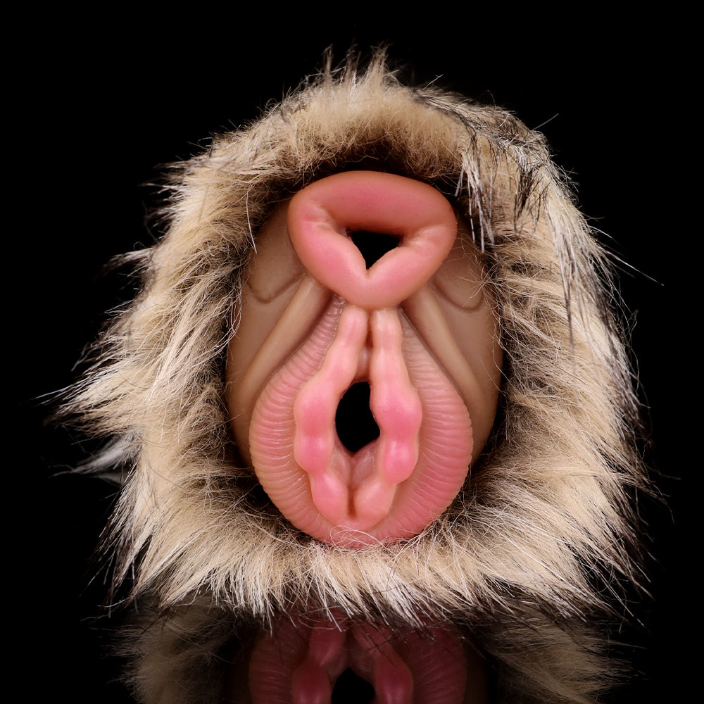 Donkey Skin Silicone Pocket Pussy – Fur Texture Masturbator Sex Toys