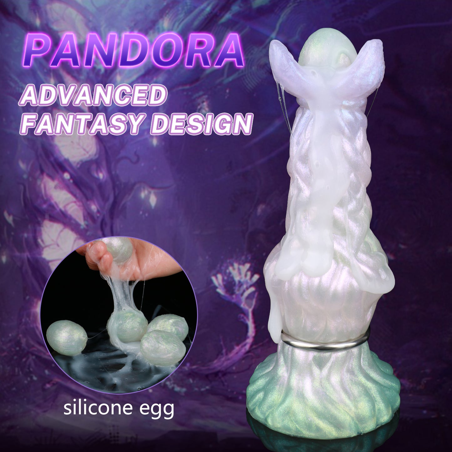 Fantasy Dildo Anal Plug Ovipositor – Realistic Ejaculating Silicone Sex Toy for Women