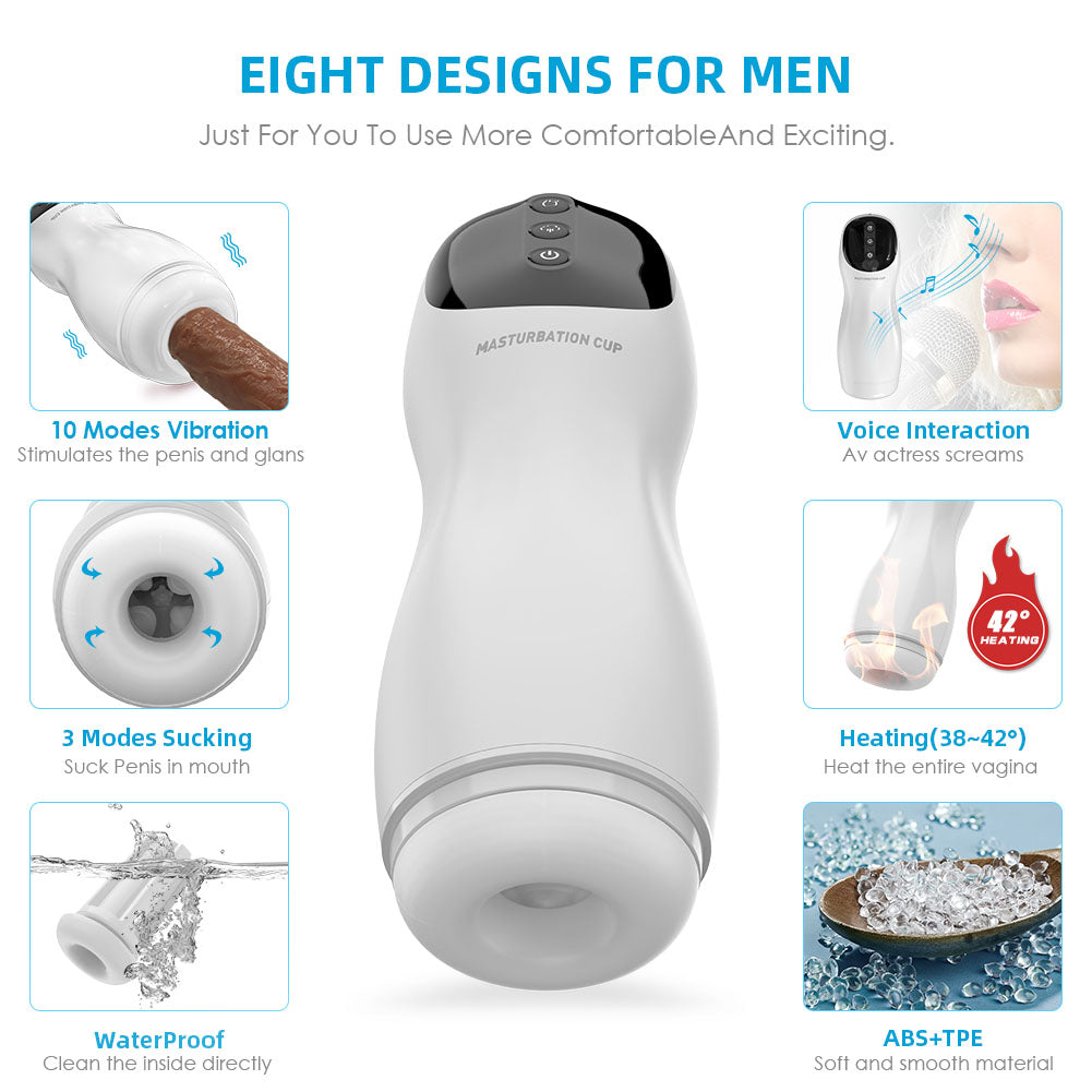 LustBond Smart AI Stroker – Intelligent Heating & Revolutionary Pleasure Experience