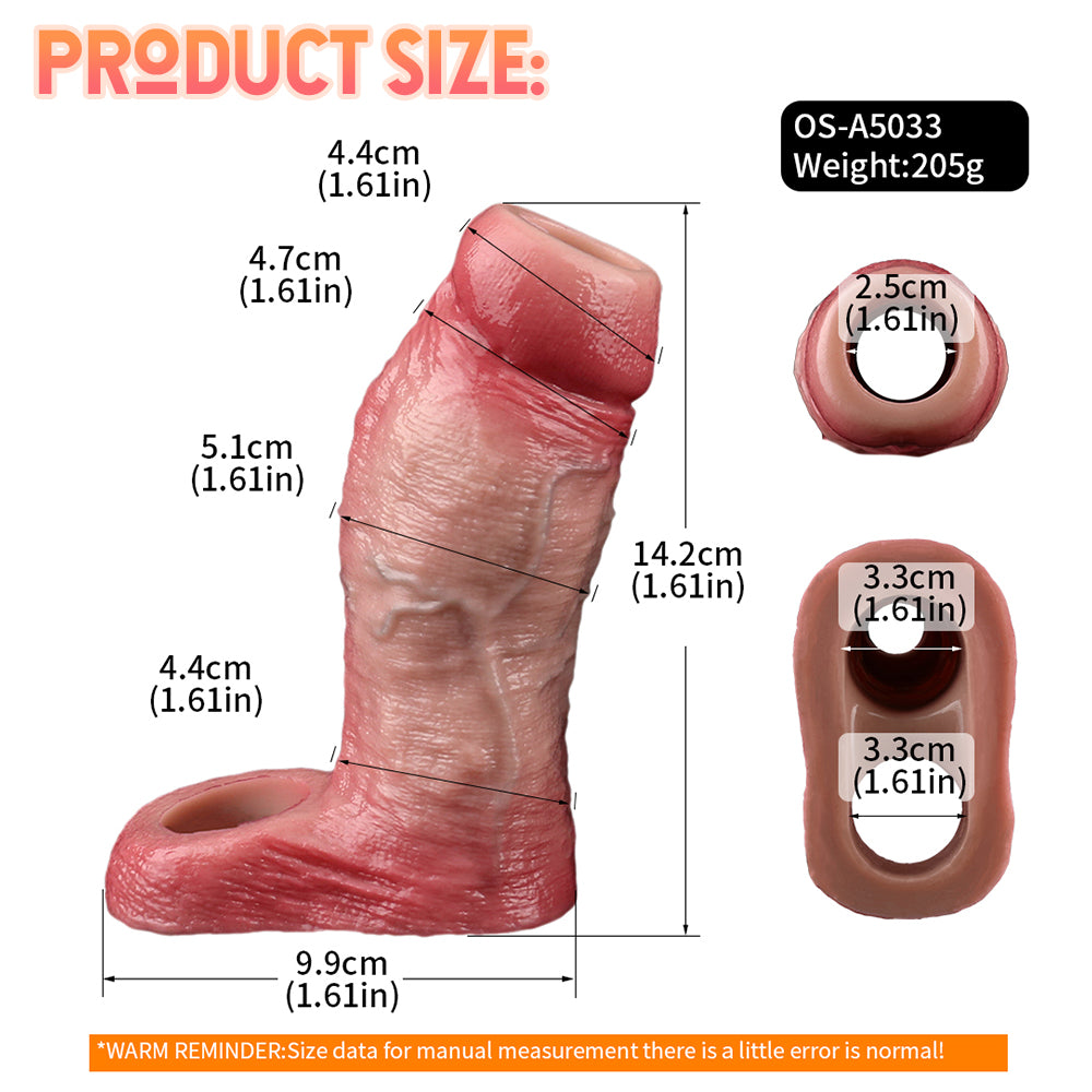 Premium Realistic Openings Penis Sleeves - Elevating Your Intimate Experiences Flesh-Like Sex Toy
