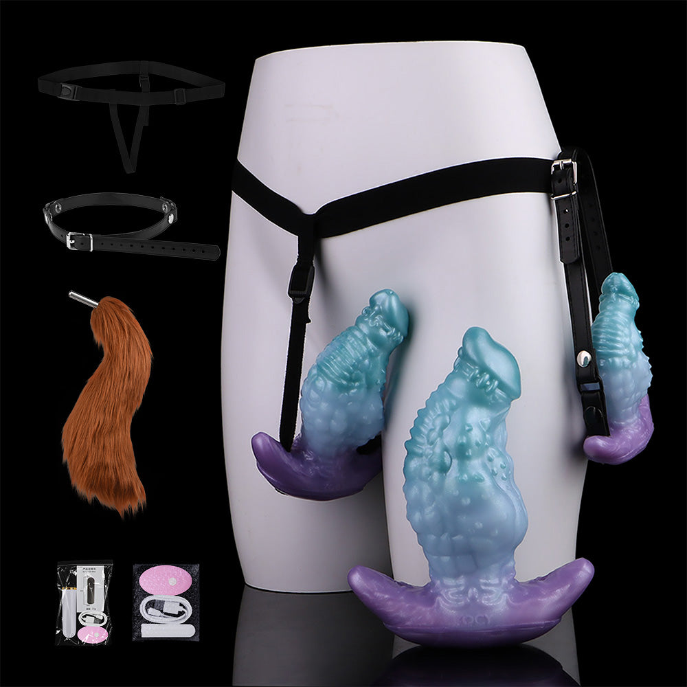 Monsterdildo Vibrating Bullet Butt Plug – Remote-Controlled Strap-on Harness Anal Sex Toys